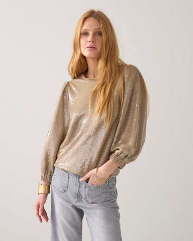 SUMMUM Sequin Top, Prosecco