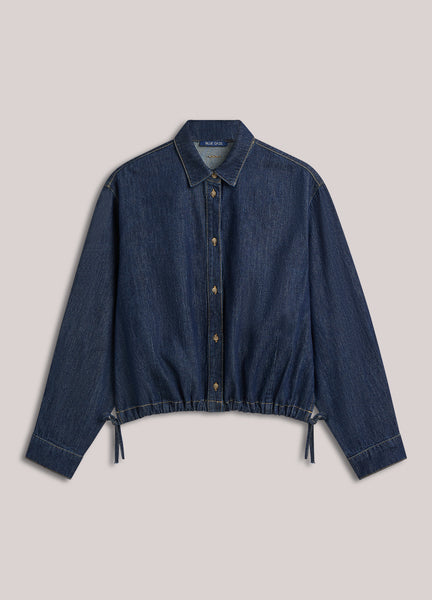SUMMUM Denim Blouse, Night Blue