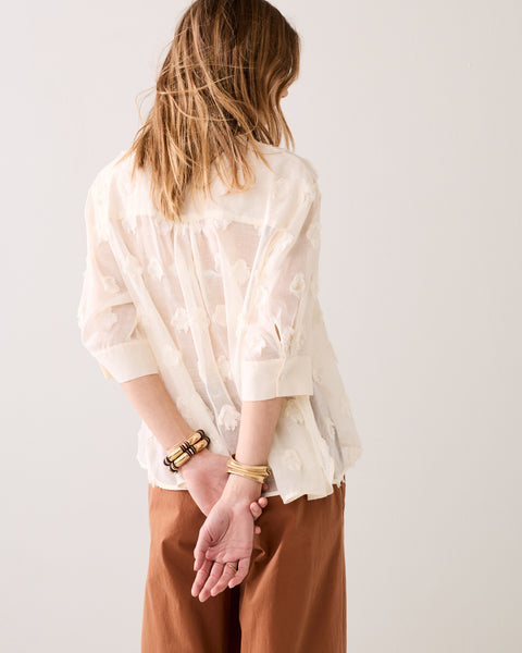 SUMMUM 3D Blouse, Ivory