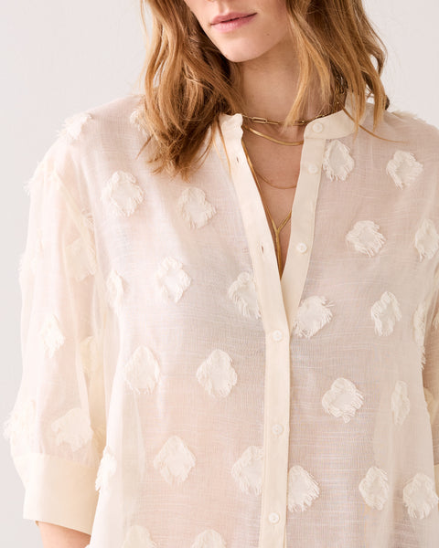 SUMMUM 3D Blouse, Ivory