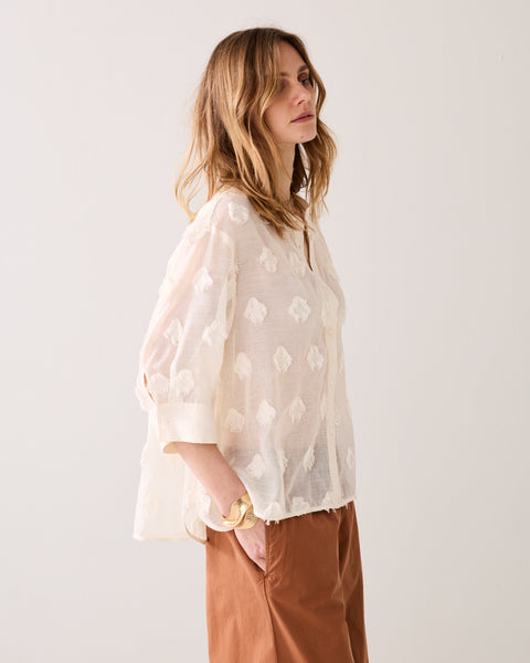 SUMMUM 3D Blouse, Ivory
