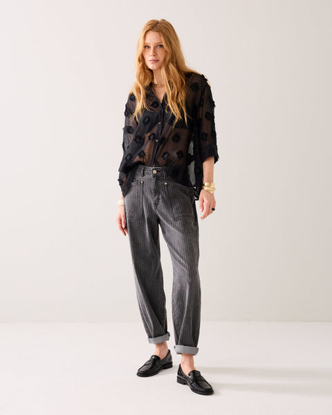 SUMMUM 3D Blouse, Black