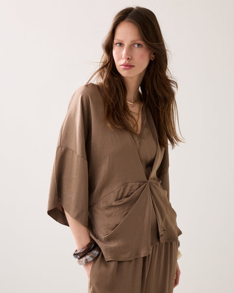 Summum Silky Touch Top, Dark Clay