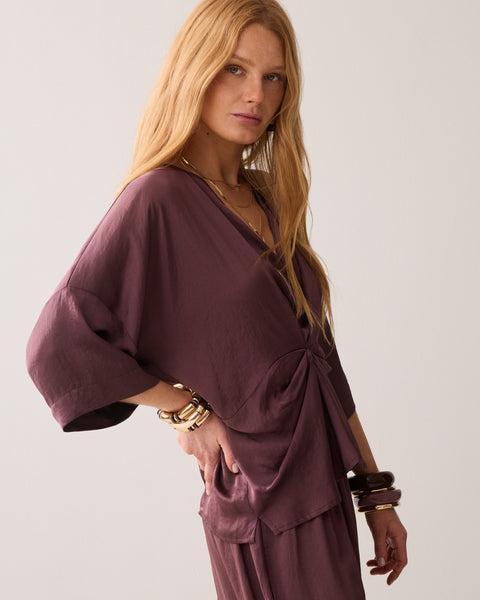 Summum Silky Touch Top, Deep Fig