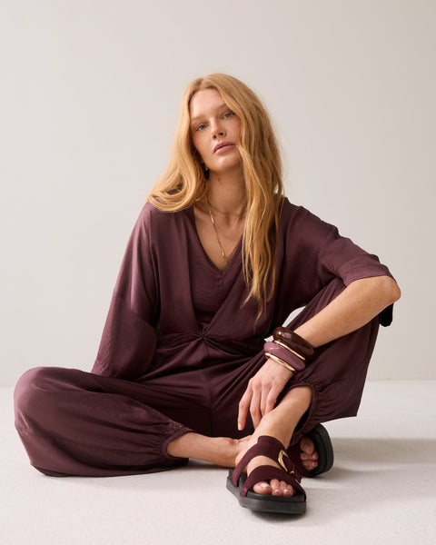 Summum Silky Touch Top, Deep Fig