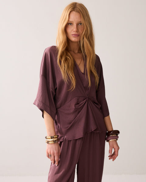 Summum Silky Touch Top, Dark Clay