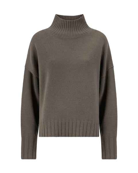 Knit-Ted Nila Wool Pullover, Steel