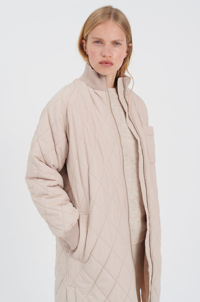 In Wear Ektra Quilted Coat, Sandstone