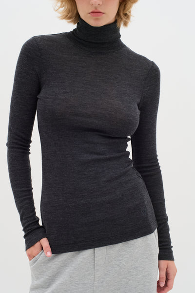 In Wear Fang Fine Wool Rollneck, Black