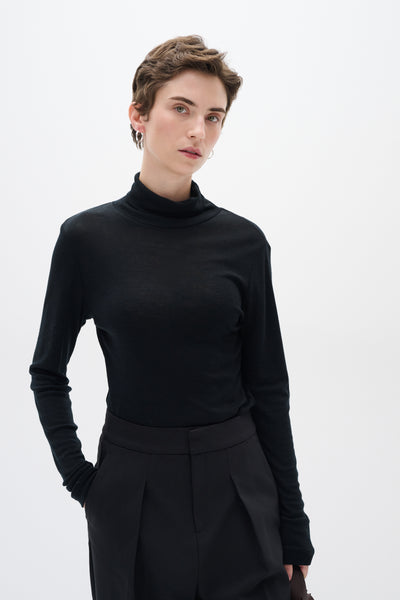 In Wear Fang Wool Roll Neck, Black