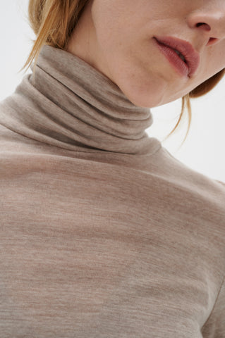 In Wear Fang Roll Neck, Oatmeal