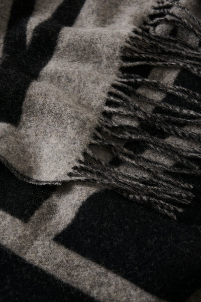 In Wear Myrtle Logo Wool Scarf, Grey