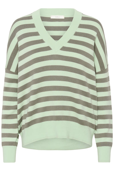 In Wear Foster Cotton Jumper, Spray/Mulled Basil