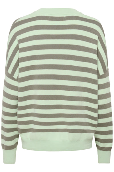 In Wear Foster Cotton Jumper, Spray/Mulled Basil