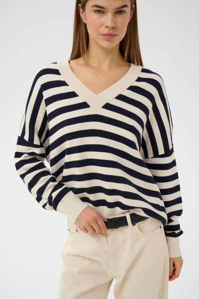 In Wear Foster Cotton Jumper, Spray/Mulled Basil