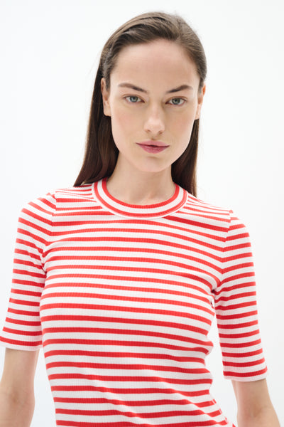 In Wear Dagna T-Shirt, Red Stripe