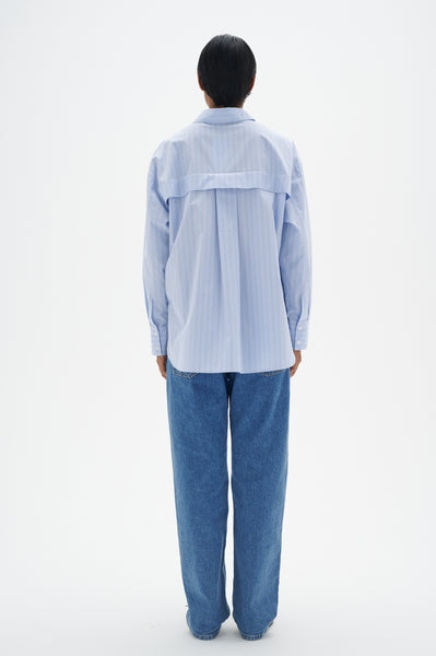 In Wear Rimma Shirt, Light Blue Stripe