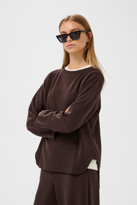 In Wear Gincent Sweatshirt, Chocolate Brown