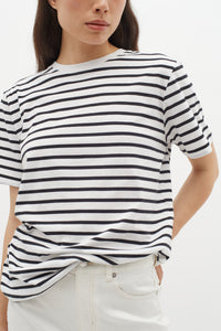 In Wear Grith T-shirt, Black and White Stripe