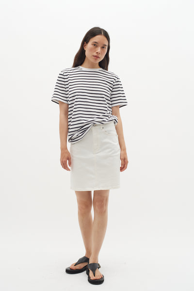 In Wear Grith T-shirt, Black and White Stripe