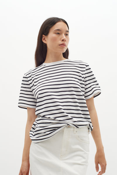 In Wear Grith T-shirt, Black and White Stripe