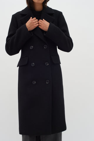 In Wear Thora Lapel Coat, Black