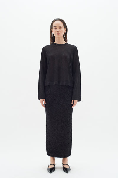 In Wear Thani Fine Knit, Black Metallic