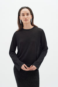 In Wear Thani Fine Knit, Black Metallic