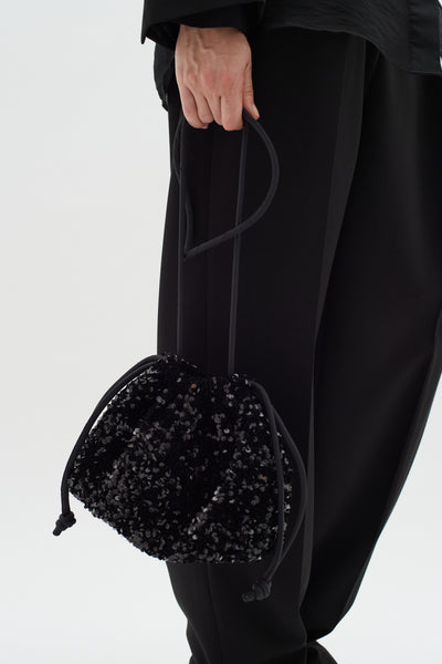 In Wear Saira Sequin Bag, Black