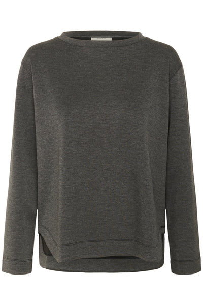 In Wear Gincent Crewneck, Dark Grey Melange