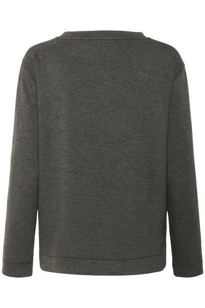 In Wear Gincent Crewneck, Dark Grey Melange