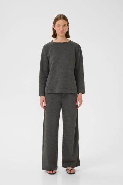 In Wear Gincent Crewneck, Dark Grey Melange