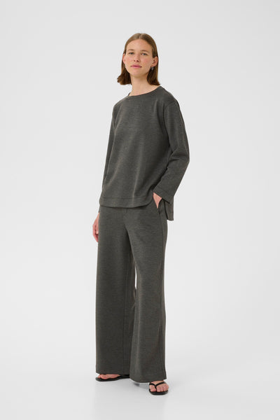 In Wear Gincent Crewneck, Dark Grey Melange