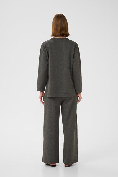 In Wear Gincent Crewneck, Dark Grey Melange