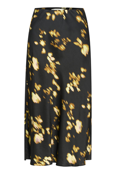 In Wear Cass Skirt, Black Mysterious Flower