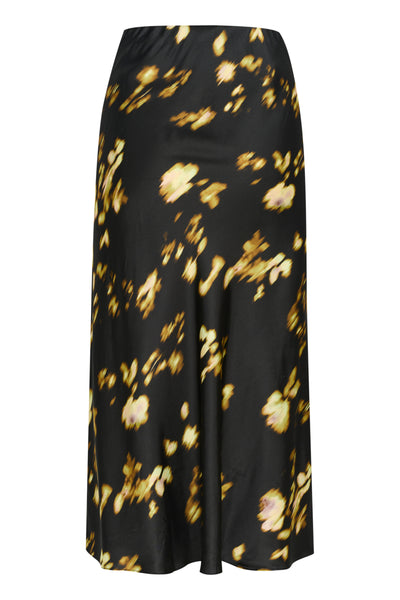 In Wear Cass Skirt, Black Mysterious Flower