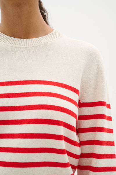 In Wear Wallis Long Sleeved Knitwear, Red Stripe