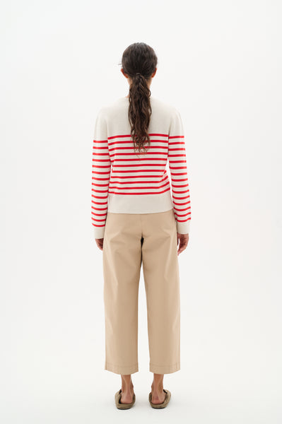 In Wear Wallis Long Sleeved Knitwear, Red Stripe