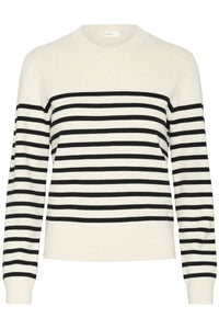 In Wear Wallis Long Sleeved Knitwear, Black Stripe