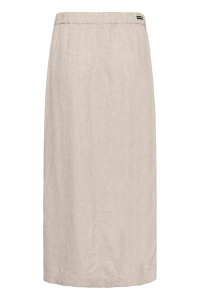 In Wear Rimone Linen Blend Skirt, Ecru