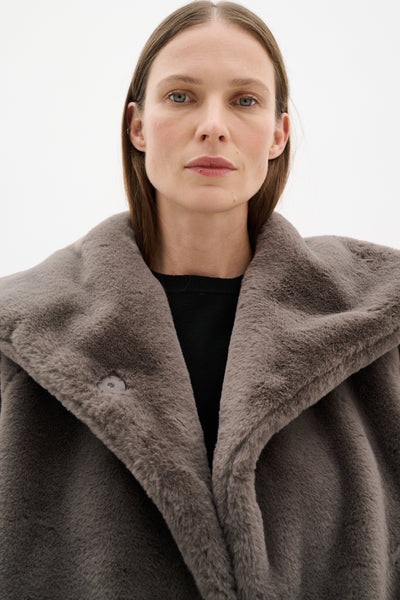 In Wear Yobo Teddy Jacket, Sandy Grey