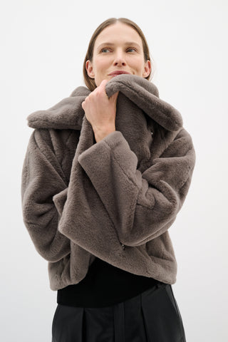 In Wear Yobo Teddy Jacket, Sandy Grey