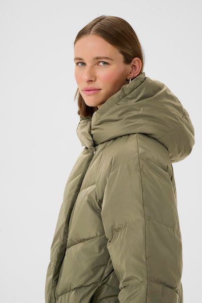 In Wear Yaz Puffa Coat, Ivy Green