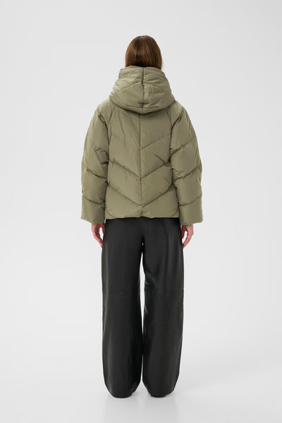 In Wear Yaz Puffa Coat, Ivy Green