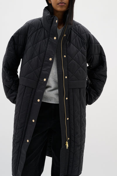In Wear Karmel Puffer Coat, Black