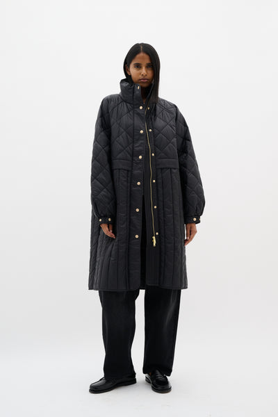 In Wear Karmel Puffer Coat, Black