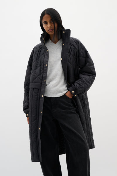 In Wear Karmel Puffer Coat, Black