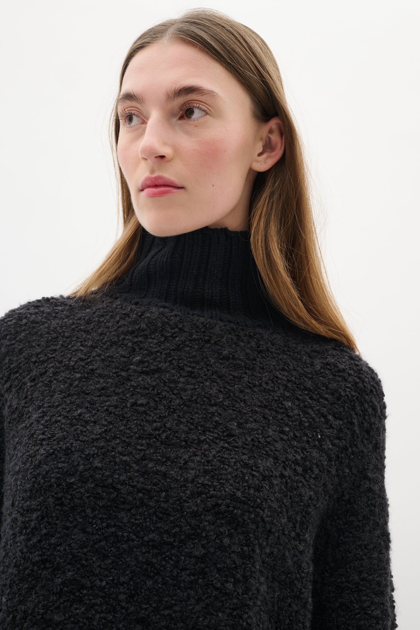 In Wear Guo High Neck Pullover, Black