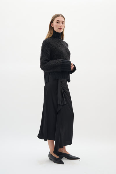 In Wear Guo High Neck Pullover, Black