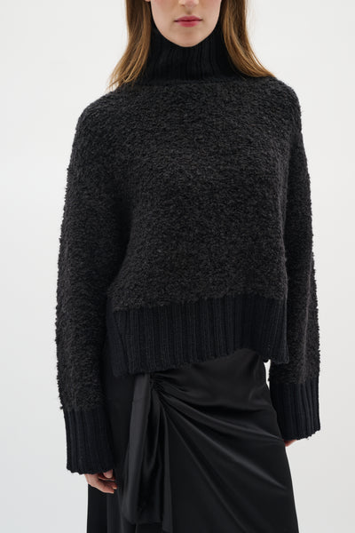 In Wear Guo High Neck Pullover, Black